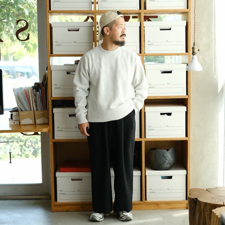 L/S WARM WAFFLE CREW ロングスリーブ ウォームワッフルクルー
