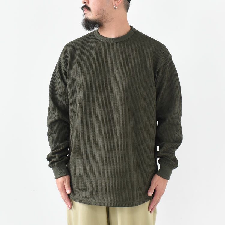 SALE 20％OFF】L/S WARM WAFFLE CREW ロングスリーブ ウォームワッフル