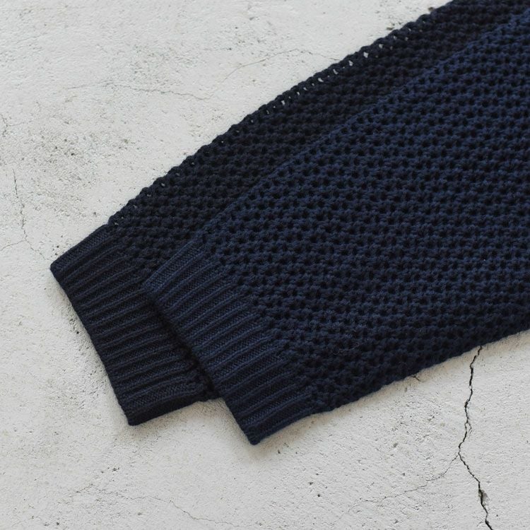 mesh crew neck P/O メッシュクルーネックプルオーバー