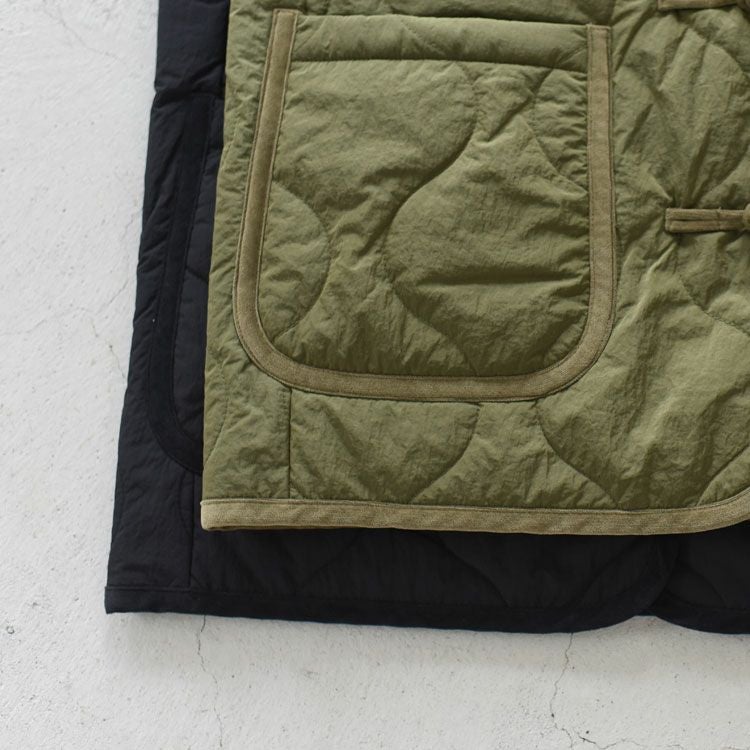 CHINA BUTTON QUILTED VEST チャイナボタン キルティングベスト
