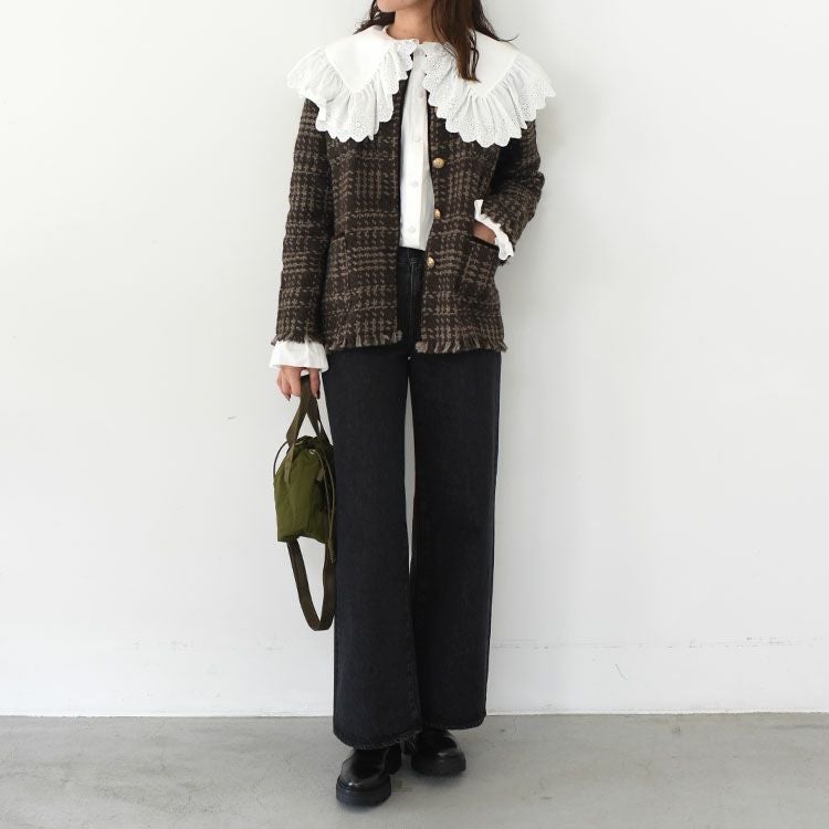 SALE 20％OFF】4POCKET KNIT FRINGE JACKET 4ポケット ニットフリンジ