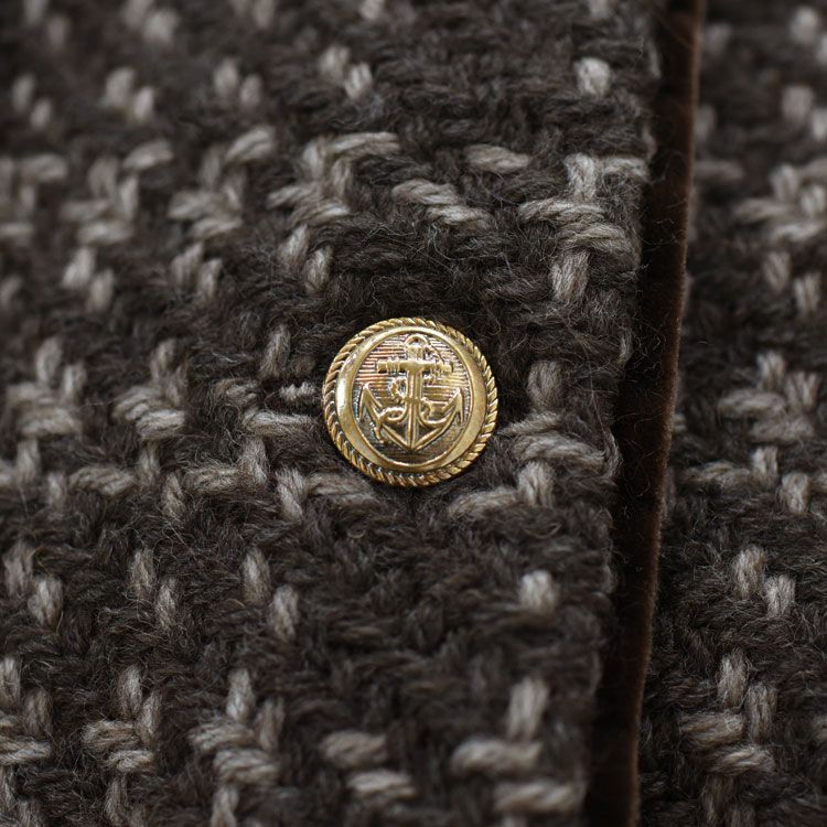 最終価格　新品未使用タグなし　FENNEL　パイピングリボンジャケット SALE 20％OFF】4POCKET KNIT FRINGE JACKET 4ポケット ニットフリンジ