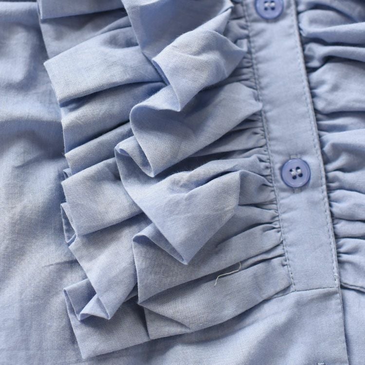 double collar frill blouse ダブルフリルカラー　ブラウス