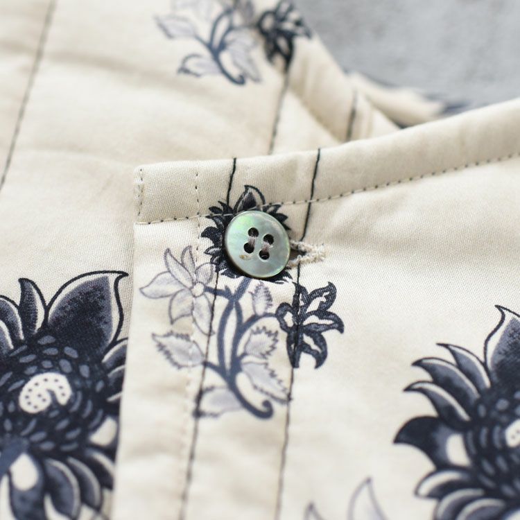 2way print quitting vest 2WAYプリントキルティングベスト