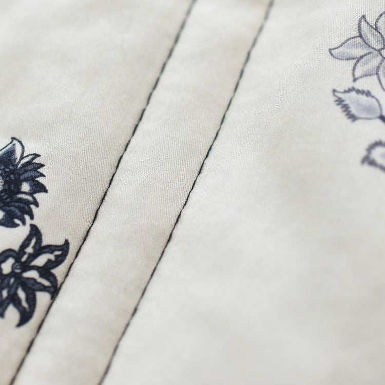 2way print quitting vest 2WAYプリントキルティングベスト