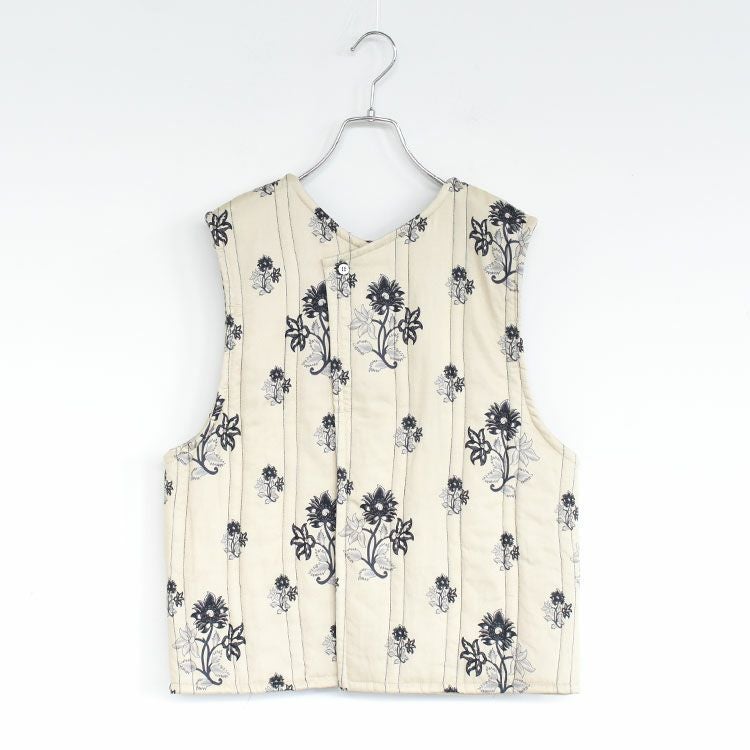 SALE 20％OFF】2way print quitting vest 2WAYプリントキルティング