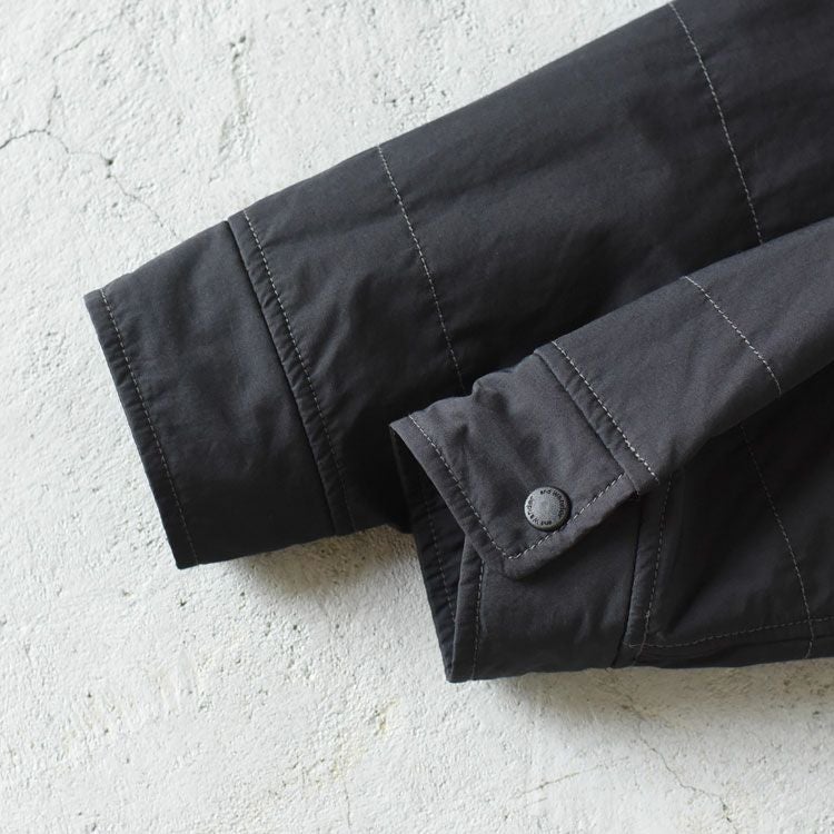 SALE 30％OFF】Cotton Nylon Octa collarless shirt jacket コットン