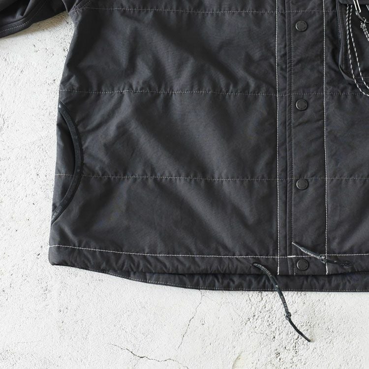 Cotton Nylon Octa collarless shirt jacket コットンナイロン オクタ カラーレスシャツジャケット