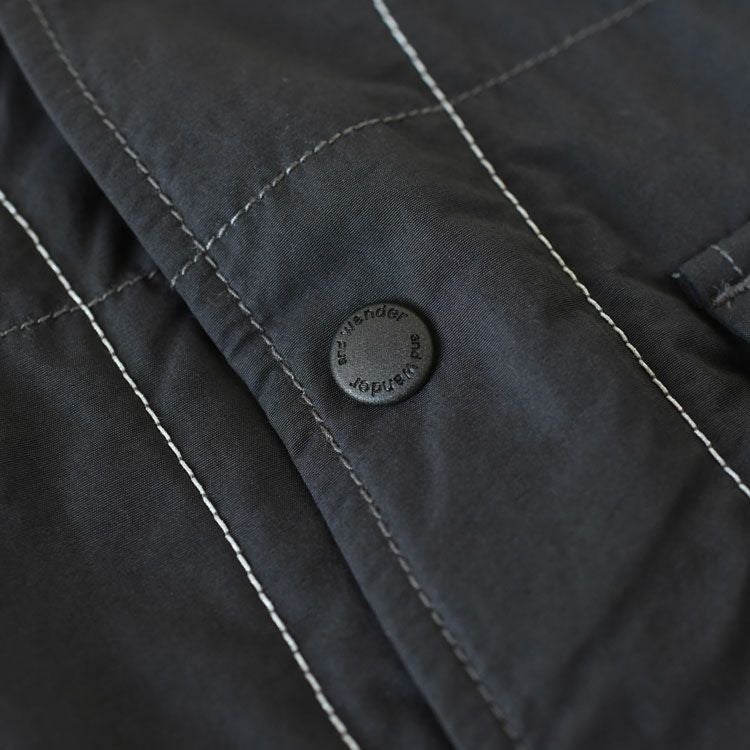 Cotton Nylon Octa collarless shirt jacket コットンナイロン オクタ カラーレスシャツジャケット