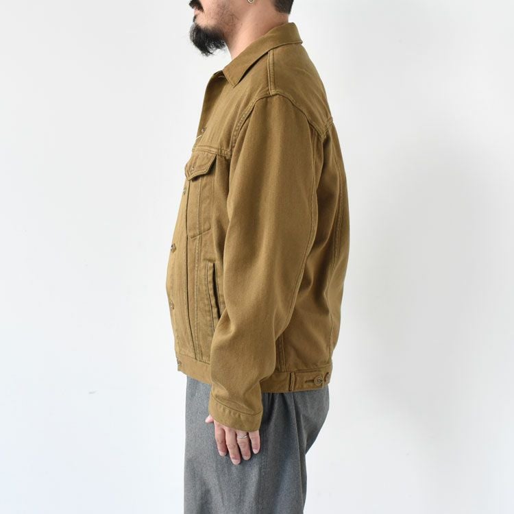 SALE 25％OFF】SILKNIZED CHINO TRUCKER JACKET (men) シルクナイズド