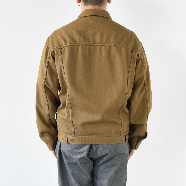 SILKNIZED CHINO TRUCKER JACKET (men) シルクナイズド チノ トラッカージャケット