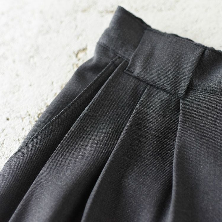 WOOL MIX THREE TUCK WIDE PANTS ウールミックス スリータックワイドパンツ
