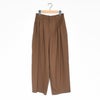 WOOL MIX THREE TUCK WIDE PANTS ウールミックス スリータックワイドパンツ