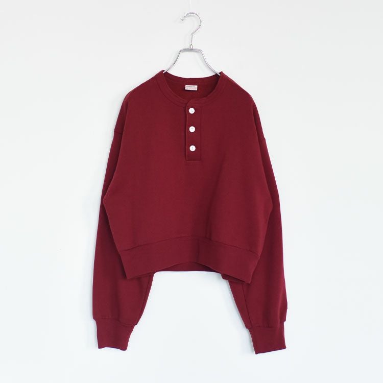 クラシックスウェット　ヘンリーネック長袖