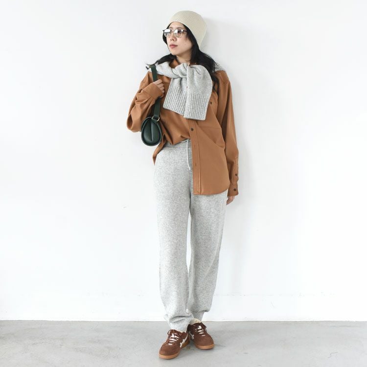 FINE LAMBS WOOL BELTED PANTS ファインラムウール ベルテッドパンツ