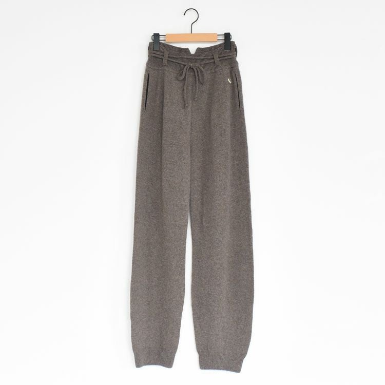 FINE LAMBS WOOL BELTED PANTS ファインラムウール ベルテッドパンツ
