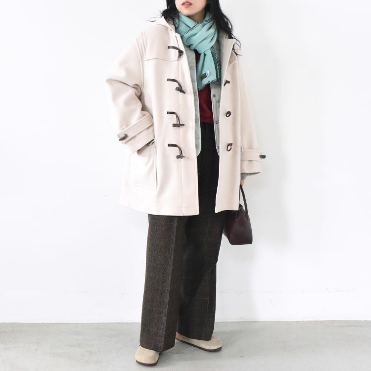 SALE 20％OFF】Alton Pile Melton Duffle Coat Short Length