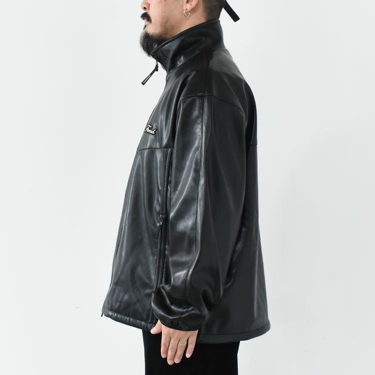 SALE 20％OFF】Synthetic Leather Zip Up Jacket シンセティックレザー