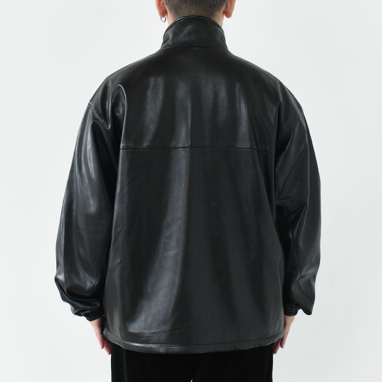 Synthetic Leather Zip Up Jacket シンセティックレザー ジップアップジャケット