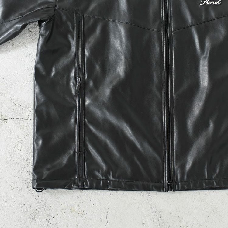 SALE 20％OFF】Synthetic Leather Zip Up Jacket シンセティックレザー