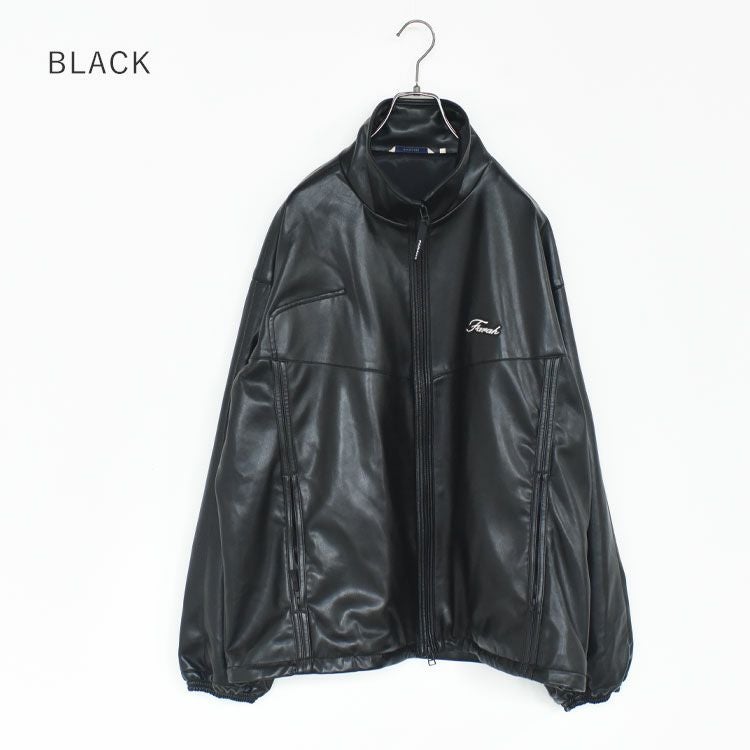 SALE 20％OFF】Synthetic Leather Zip Up Jacket シンセティックレザー
