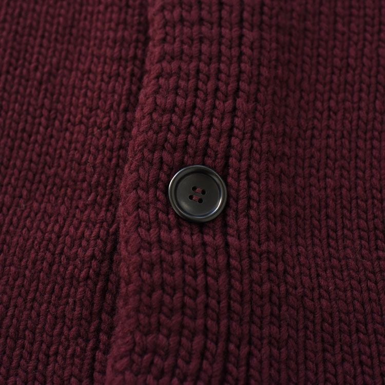 FRENCH MERINO FELT YARN CHUNCKY-KNIT C/D フレンチメリノ フェルトヤーン チャンキーニットカーディガン
