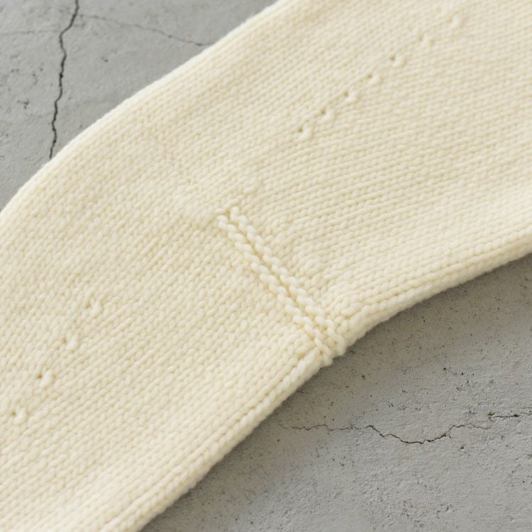 FRENCH MERINO FELT YARN CHUNCKY-KNIT C/D フレンチメリノ フェルトヤーン チャンキーニットカーディガン