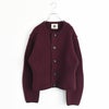 FRENCH MERINO FELT YARN CHUNCKY-KNIT C/D フレンチメリノ フェルトヤーン チャンキーニットカーディガン