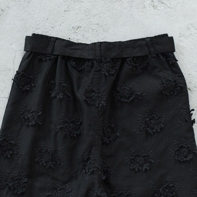SALE 20％OFF】3D embroidery twill easy pants 3Dエンブロイダリー