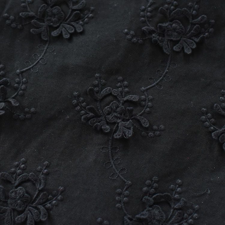 SALE 20％OFF】3D embroidery twill easy pants 3Dエンブロイダリー