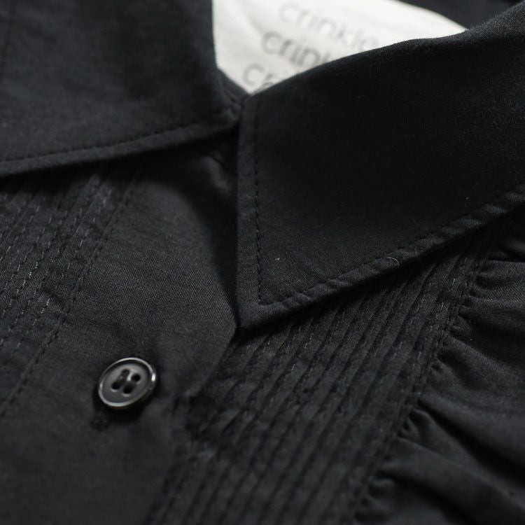 front scallop ribbon blouse フロントスカラップリボンブラウス