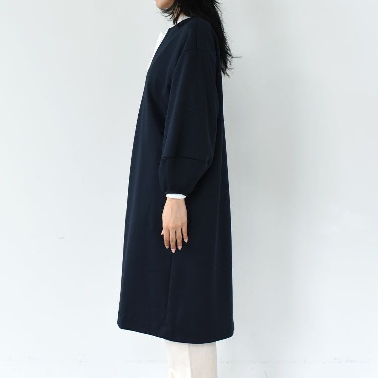 smooth double-knit skipper onepiece スムースダブルニットスキッパーワンピース