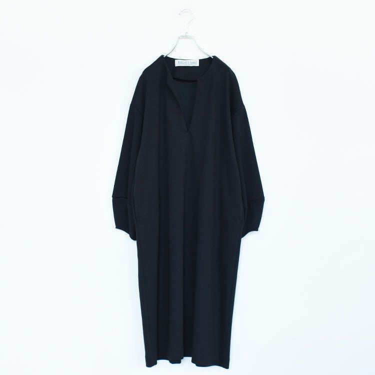 smooth double-knit skipper onepiece スムースダブルニットスキッパーワンピース