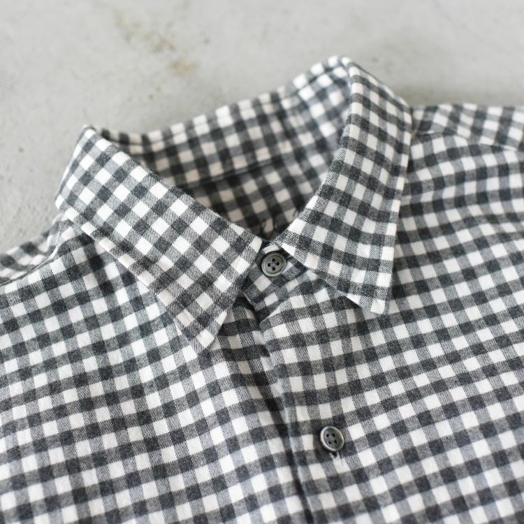 ROLL UP FLANNEL GINGHAM CHECK SHIRT ロールアップ フランネル ギンガムチェックシャツ