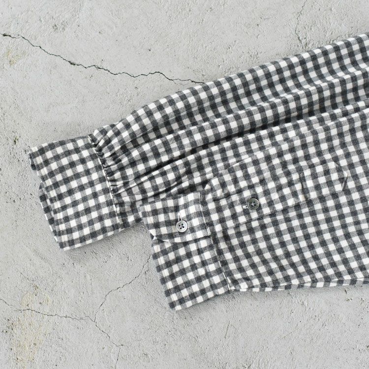 ROLL UP FLANNEL GINGHAM CHECK SHIRT ロールアップ フランネル ギンガムチェックシャツ
