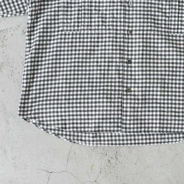 ROLL UP FLANNEL GINGHAM CHECK SHIRT ロールアップ フランネル