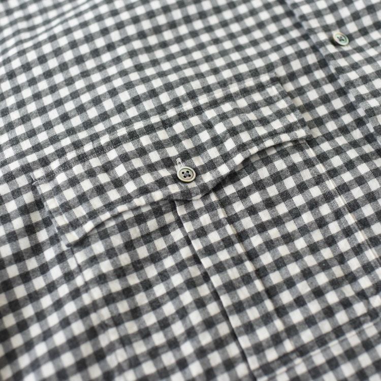 ROLL UP FLANNEL GINGHAM CHECK SHIRT ロールアップ フランネル