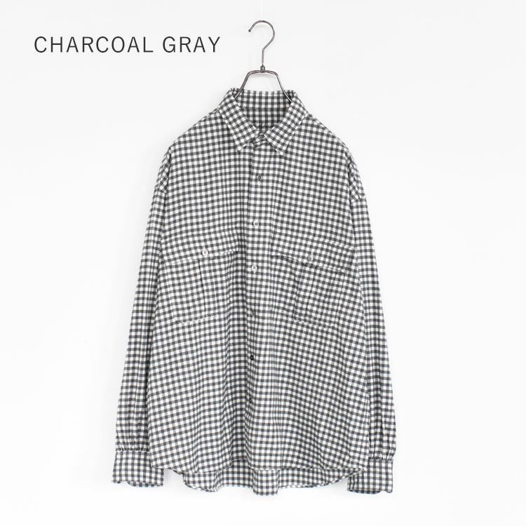 ROLL UP FLANNEL GINGHAM CHECK SHIRT ロールアップ フランネル ギンガムチェックシャツ