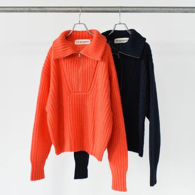 SALE 20％OFF】DUFFY HALF ZIP KNIT ダッフィー ハーフジップニット