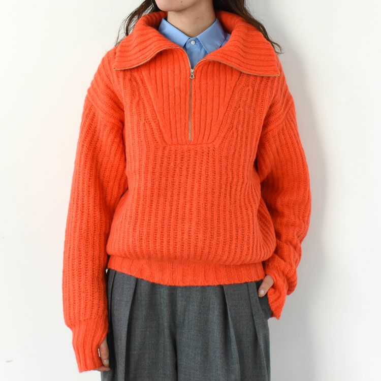 SALE 20％OFF】DUFFY HALF ZIP KNIT ダッフィー ハーフジップニット