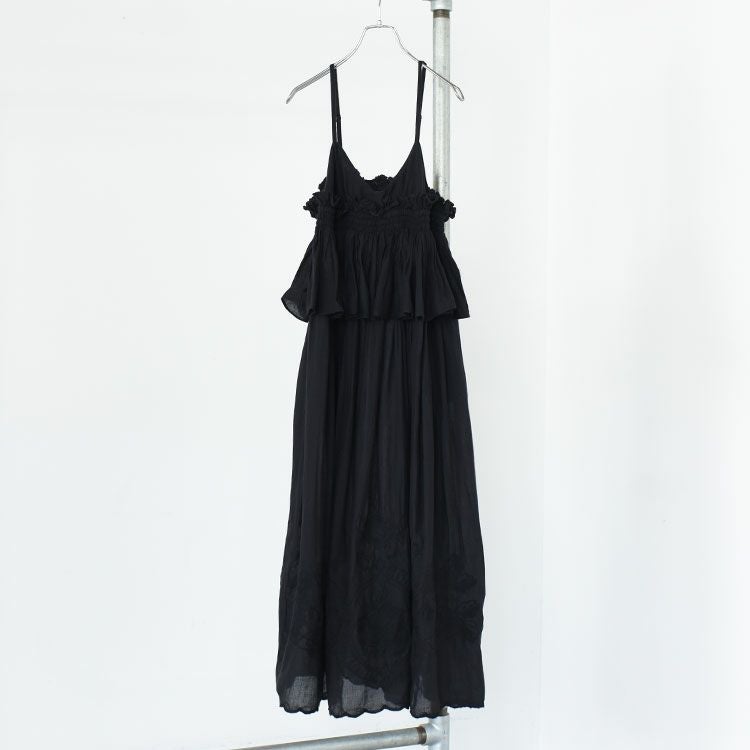 embroidery scallop cami dress エンブロイダリースカラップキャミドレス