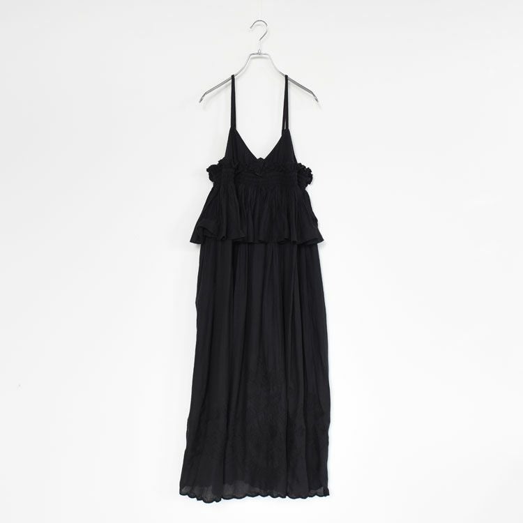 embroidery scallop cami dress エンブロイダリースカラップキャミドレス