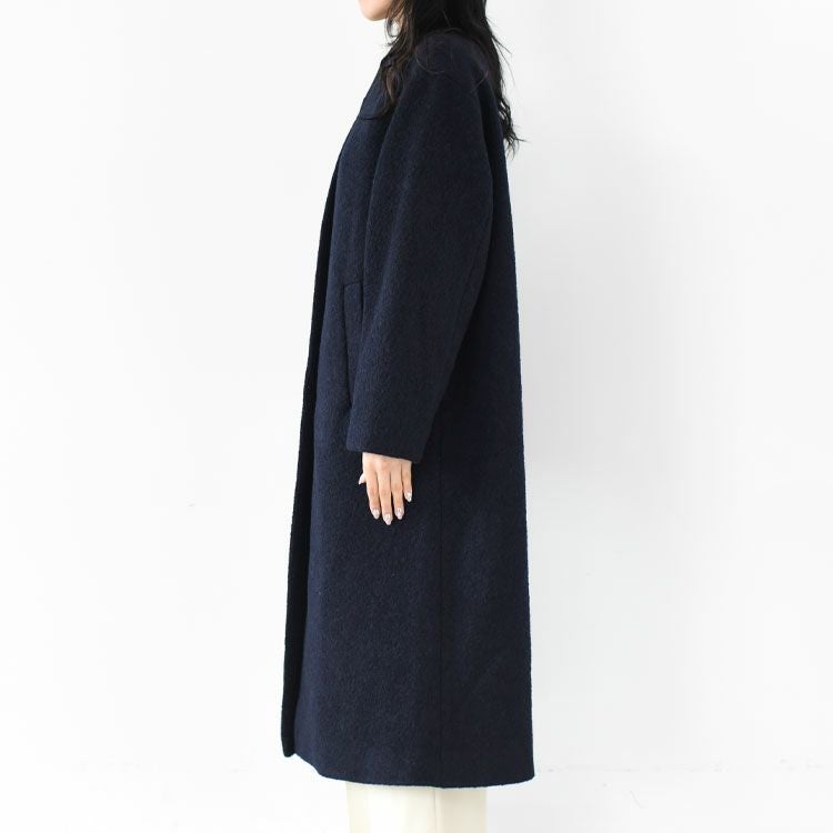 SALE 30％OFF】Collarless Cocoon Coat カラーレス コクーンコート