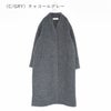 Collarless Cocoon Coat カラーレス コクーンコート