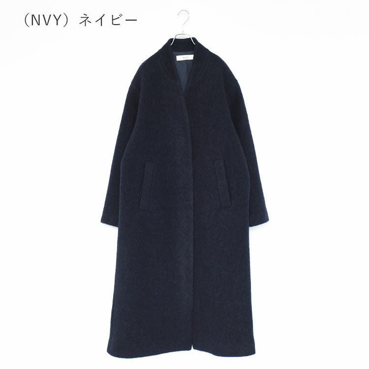 SALE 30％OFF】Collarless Cocoon Coat カラーレス コクーンコート