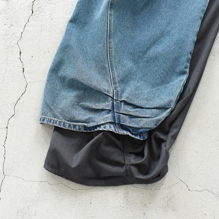 tuck design denim pants タックデザインデニムパンツ/KM25WG03/Knuth