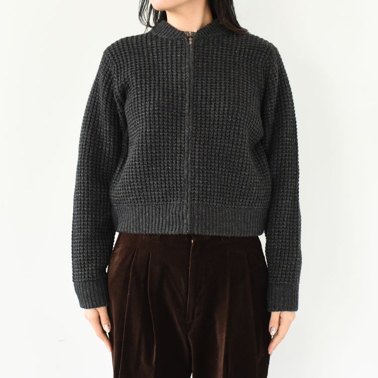 SALE 20％OFF】waffle zip blouson ワッフルジップブルゾン/4-220092