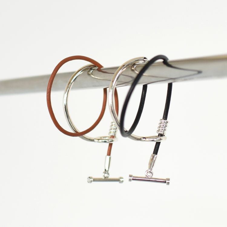 Toggle Double Leather Bracelet