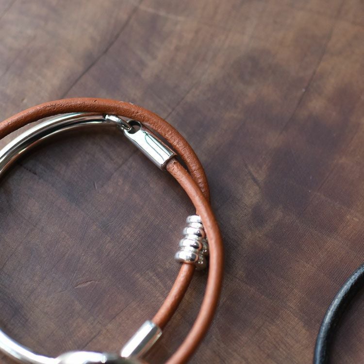 Toggle Double Leather Bracelet