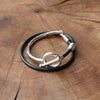 Toggle Double Leather Bracelet